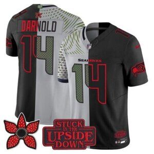 Mens Youths Size Select Sam Darnold Vapor Stitched Jersey Black Gray